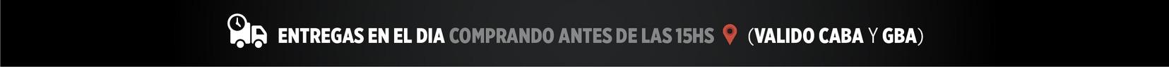 ENTREGAS EN EL DÍA - COMPRANDO ANTES DE LAS 15HS 