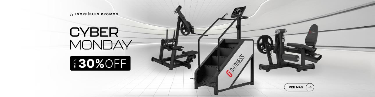 Cyber Monday G-Fitness 2025 | Ofertas en Máquinas y Equipamiento de Gimnasio