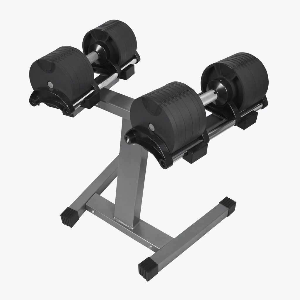 Mancuerna Ajustable 32Kg (Par) + Rack