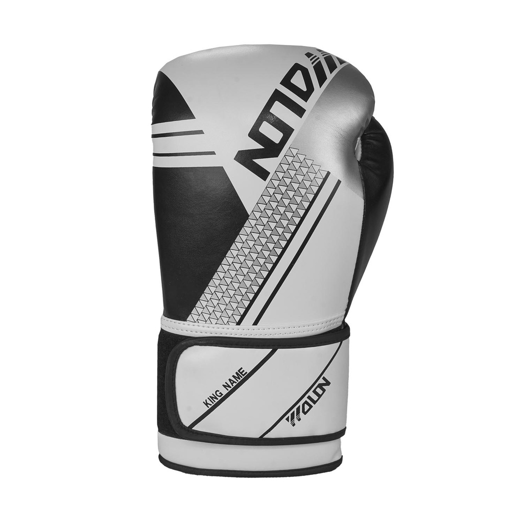 Boxing Gloves Blanco/Negro 12oz. MOD Q7. (Por par)