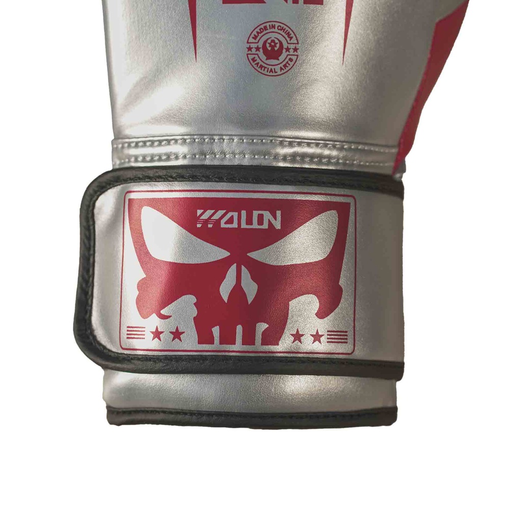 Guantes de Boxeo Gris/Rojo  14oz (Por par)