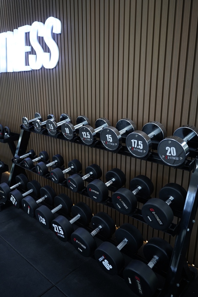 Mancuerna cromada con logo G-Fitness 35KG