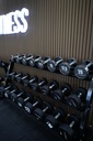 Mancuerna cromada con logo G-Fitness 35KG