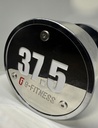 Mancuerna cromada con logo G-Fitness 37,5KG