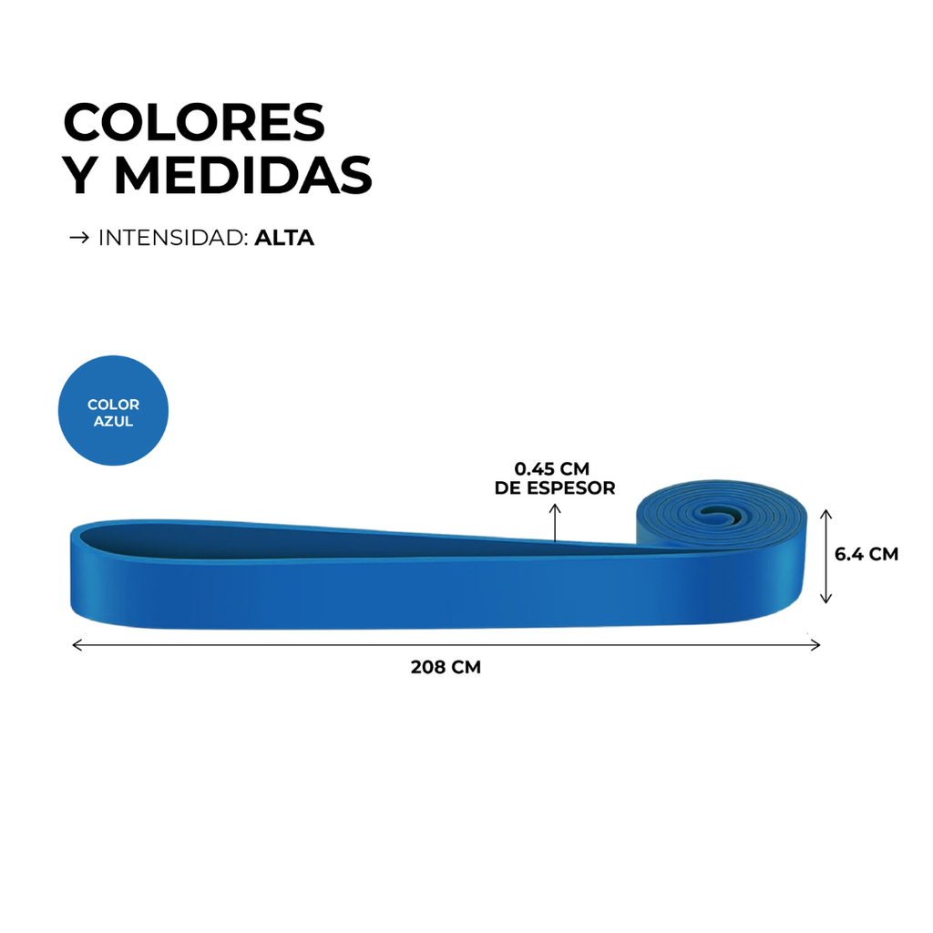 Banda de Asistencia 2080 x 4.5 x 64mm - Azul