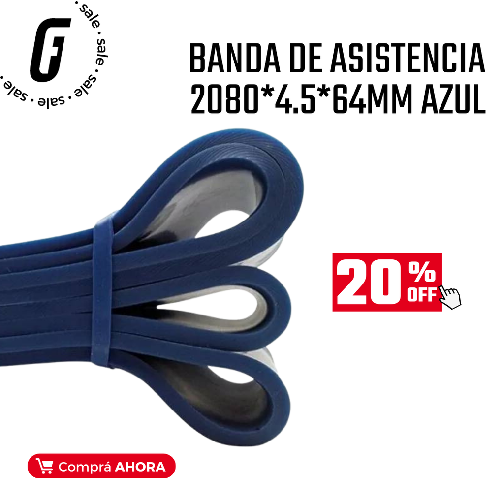 Banda de Asistencia 2080 x 4.5 x 64mm - Azul