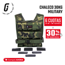 Chaleco 30kg Camuflado Militar