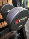 Mancuerna redonda engomada 22,5kg con logo GFITNESS (por unidad)