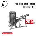 Sillon Prensa de Pecho Inclinado con Lingotera -  FUSION LINE