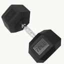 Mancuerna Hexagonal rotulo Libras (32kg-70Lb) Por Unidad.