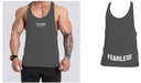 MUSCULOSA STRINGER FEARLESS FUARK GRIS