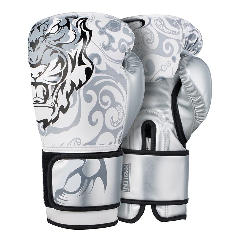 Guantes de Boxeo Mod Tiger-2 Blanco 12oz (Por Par)
