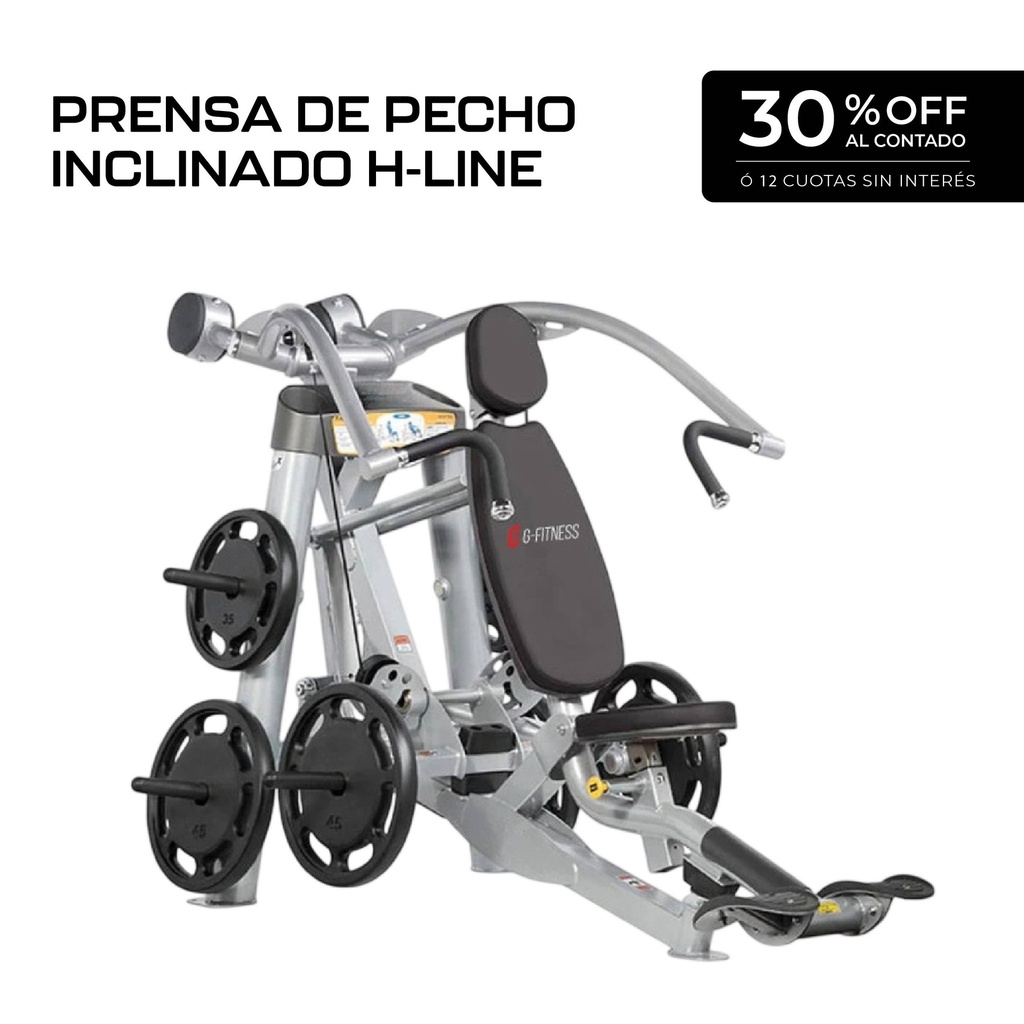Máquina Prensa de Pecho Inclinado H-LINE