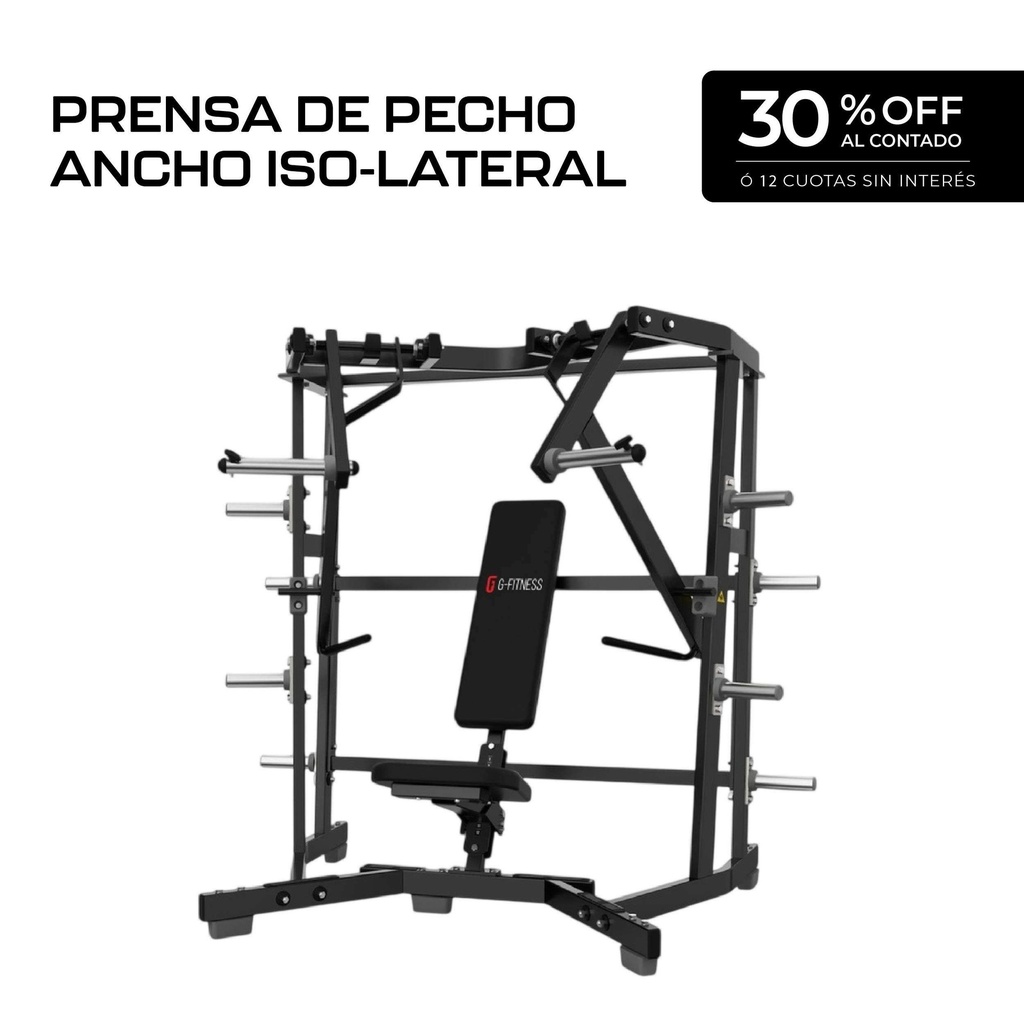 Máquina Prensa de Pecho Ancho Iso-Lateral - SM-2014