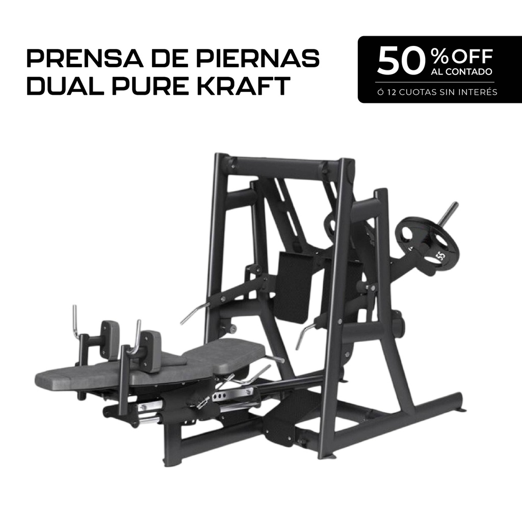 Máquina Prensa de Piernas Dual - Pure Kraft