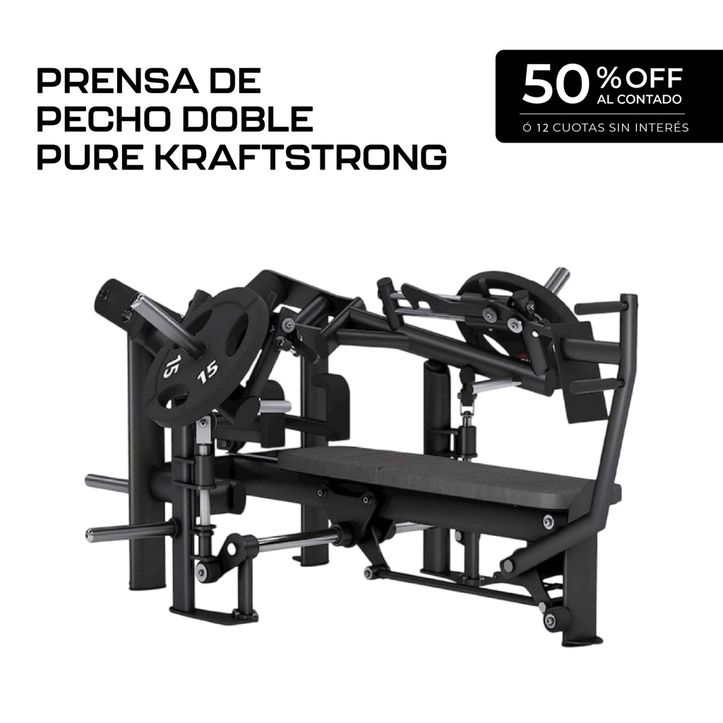 Máquina Prensa de Pecho Doble -  Pure Kraftstrong