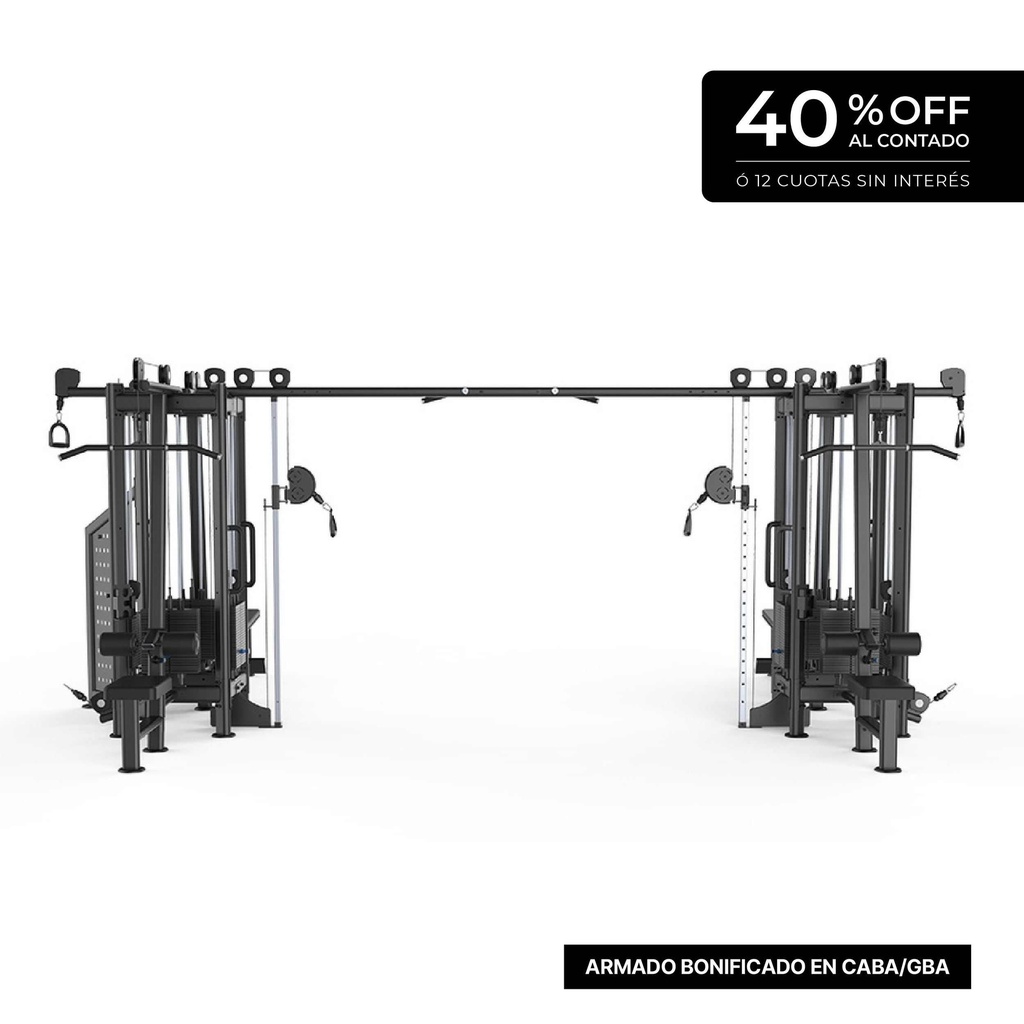 Gimnasio Multiestación de 8 Puestos - U2066PF