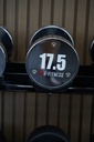 Mancuerna cromada con logo G-Fitness 17.5KG