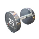 Mancuerna cromada con logo G-Fitness 25KG