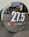 Mancuerna cromada con logo G-Fitness 27.5KG