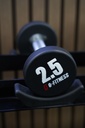 Mancuerna TPU con logo G-Fitness 2,5KG
