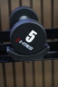 Mancuerna TPU con logo G-Fitness 5KG