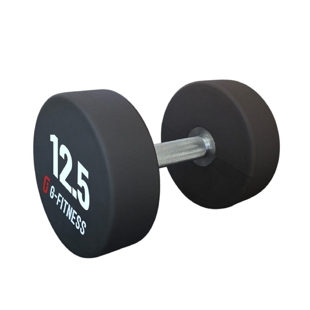 Mancuerna TPU con logo G-Fitness 12,5KG