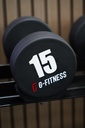 Mancuerna TPU con logo G-Fitness 15KG