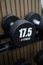 Mancuerna TPU con logo G-Fitness 17.5KG