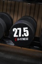 Mancuerna TPU con logo G-Fitness 27,5KG