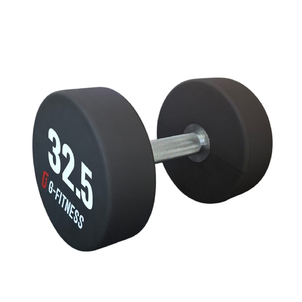 Mancuerna TPU con logo G-Fitness 32,5KG