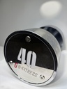 Mancuerna cromada con logo G-Fitness 40KG