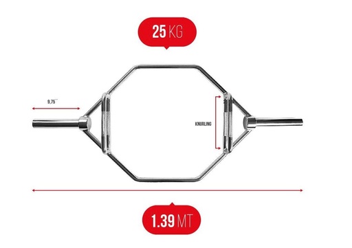 [HB72] Barra Olimpica Hexagonal (CROMADA)