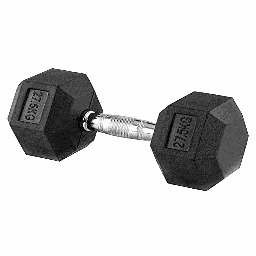 [100413-27,5] Mancuerna Hex Engomada 27,5kg (por unidad)