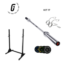 [KIT17-] Kit 17: Barra olimpica 20kg + Discos