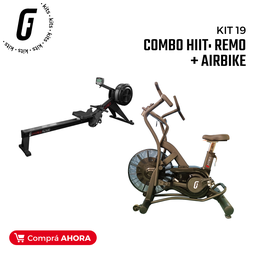 [KIT19-] Kit 19 - COMBO HIIT: Simulador de remo + Airbike
