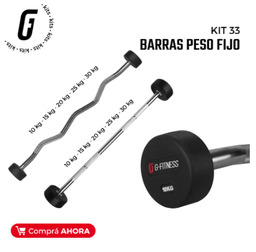 [kit33] KIT33: BARRAS PESO FIJO