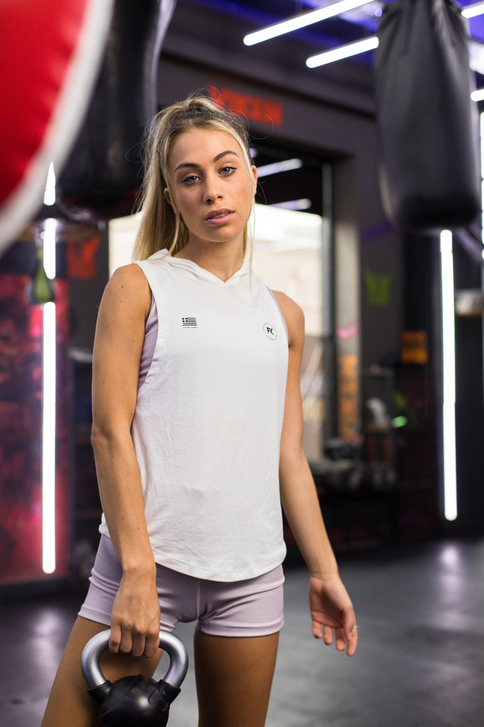 SUDADERA HOODIE WOMAN FIERCE BLANCA