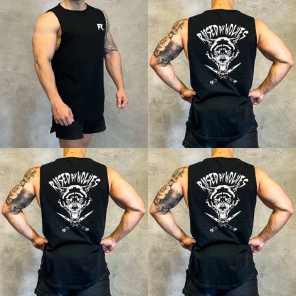 MUSCULOSA RUSTIC FUARK MOD RAISED NEGRO
