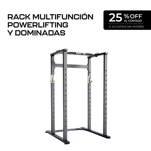 [U3048] Rack Multifuncion Powerlifting y Dominadas - U3048