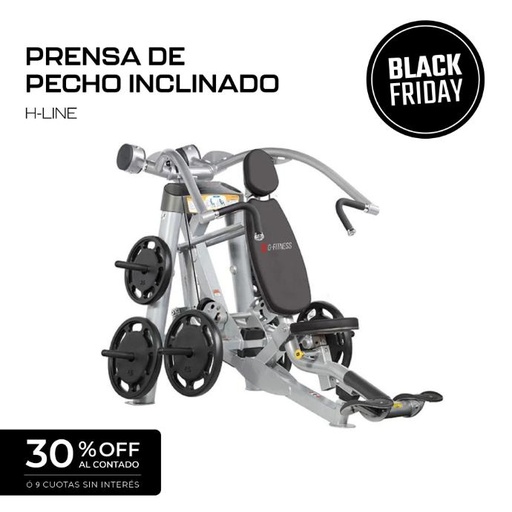 [HO-6] Máquina Prensa de Pecho Inclinado H-LINE