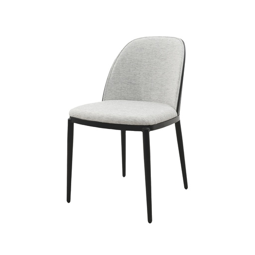 [DC-1795A] Silla Plywood Asiento UPH Gris Recubierta