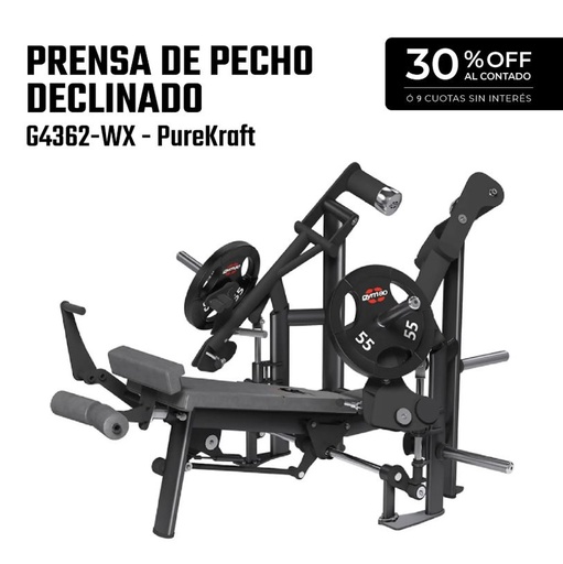 [G4362-WX] Máquina Prensa de Pecho Declinado - G4362-WX - PureKraft