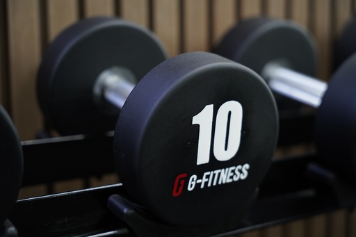 [IR3612-10] Mancuerna TPU con logo G-Fitness 10KG