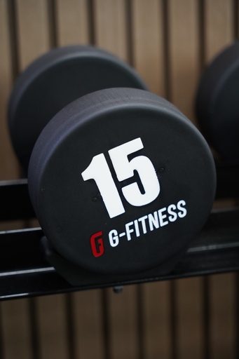 [IR3612-15] Mancuerna TPU con logo G-Fitness 15KG