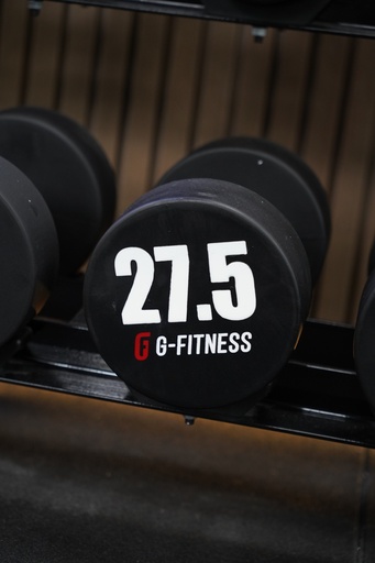 [IR3612-27.5] Mancuerna TPU con logo G-Fitness 27,5KG