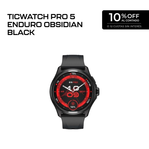 [SW4685_TWP5EN_BLK] Ticwatch Pro 5 Enduro Obsidian Black