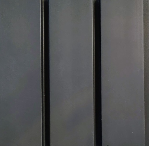 [JC695-02166] Revestimiento de Pared PS - JC695-02166 - Negro Matte - 2900mm x 250 mm x 20mm