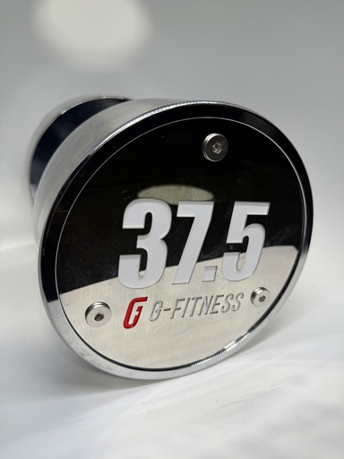 [W3B01-37.5] Mancuerna cromada con logo G-Fitness 37,5KG