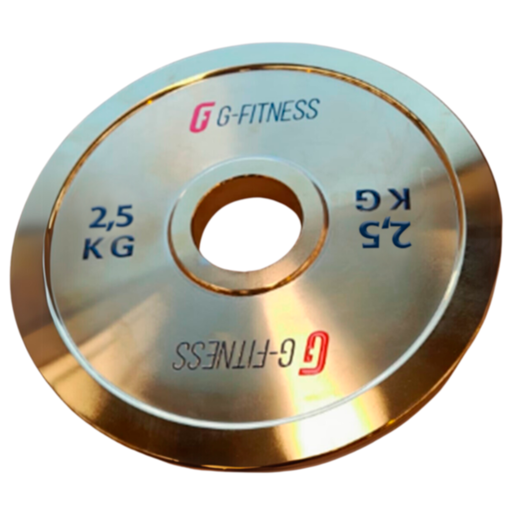 [W5B01-2.5-golden] Disco de Peso Dorado G-Fitness 2.5kg